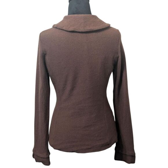 Anthropologie Guinevere Boiled Wool Peplum Jacket, Size M - Picture 4 of 4